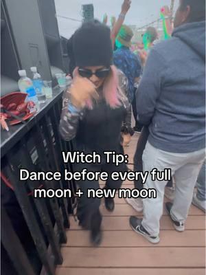 Witch tip: Dance before every full moon & new moon to amplify your spellwork. 🌙✨ #WitchTips #FullMoonMagic #NewMoonEnergy #Spellwork #ModernWitch #bruja 