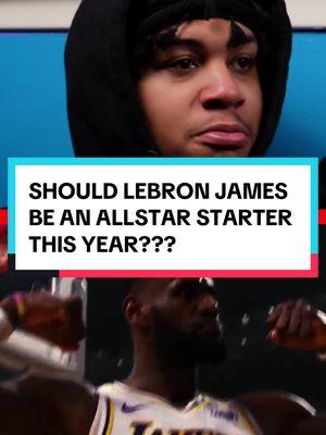 Does Lebron deserve to be an AllStar Starter this year 😳⛹🏾‍♂️ LMK ⬇️ #noregulars #podcast #fyp #sports #NBA #lebron #allstar #debate 