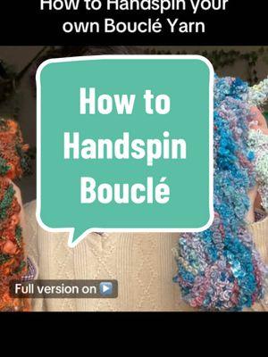 Your husband asks for Bouclé yarn so you make it from fresh simple ingrediants everyone has in their home Nara Smith style- go find the full version if you want more!  #handspinner #fiberart #tutorial #fyp #fypシ #fiberartist #viralvideo 