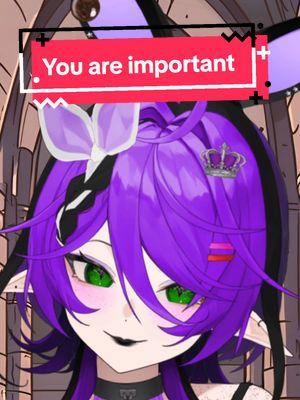 You are all important, and I try my best to see each and every one of you 💜                                                                                                                                                #vtuber #drwho #nobodyimportant #youareimportant 