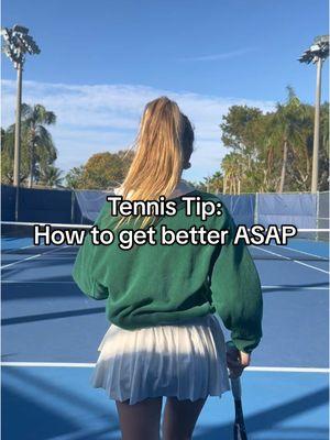 Tennis tip to get better asap! #tennistiktok #tennis101 