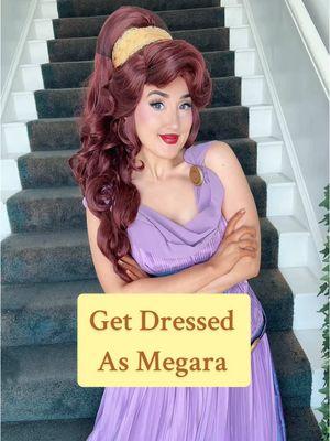 if u didn’t have a crush on meg ur lying to urself ##partyprincess##megara##megaracosplay##hercules##megaravoice##ballgowns##historicalfashion##disneyprincessmakeup