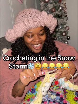 Y’all got power in Atlanta or nah? 😫 #atlantasnow #crochetbyk #fyp 