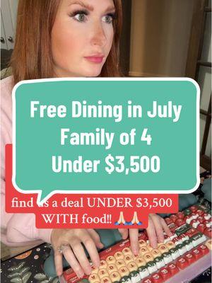 The free dining plan offer at Disney World this summer is such a good deal! This family of 4 got free dining and came in so far under budget, they had room for an upgrade. My services are always free to my clients! Ready to be a client?! #disneykelsey #disney #disneyworld #disneyvacationplanner #disneyplanning 