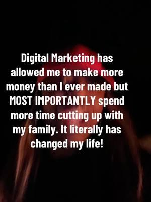 If you would have asked me two years ago, if starting my own business would lead me to making money doing what I love but allow me to literally spend more time with my family I would have said I hope so. Yet, here I am doing this! If this is something you have been wanting to do, let me help you. #makemoneyonline #makingmoney  #sahmjobs  #digitalmarketing #passiveincome 