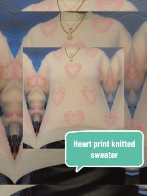 #tiktokmademebuyit #newyearnewaura #knitsweater #valentines #heartshape #3D #cute #onsale #valentinesdayoutfit 