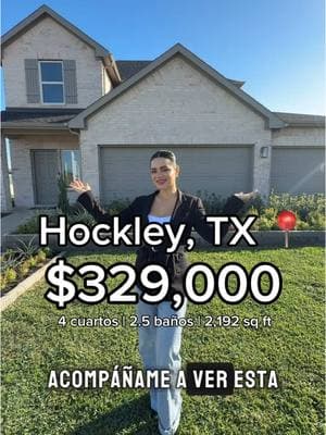 Hermosa casa en Hockley, TX en $329,000 con la promoción del 4.5% de interés 🏡 4 cuartos 🛏️ 2.5 baños 🛁 1 game room 📺 2,192 sq ft 📐 #houstonrealtor #houstonrealestate #houstonrealestateagent #texasrealtor #texasrealestate #texasrealestateagent #primercompradordecasa #firsttimehomebuyer #casashouston #houstonhomes #casasnuevas #newconstruction #newconstructionhomes #realtorenespañol #agenteinmobiliario #downpaymentassistance #terrenoshouston #agenteinmobiliario #viralvideos #realtorenespañol #karinanajera #karinanajerarealtor #realtorsoftiktok #fyp #paratii 