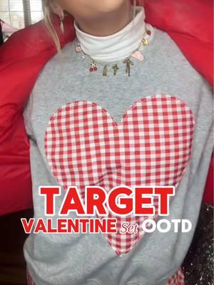 Gingham & cherry red ♥️🫶🏼🍒 #fyp #gingham #cherryred #target #targetstyle #targetfashion #targetrun #loungeset #vdayinspo #valentine #fridayoutfit #puffervest 