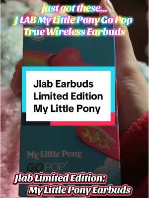 these jlab my little pony earbuds are sooooo cute @JLab #jlab #earbuds #wirelessearbuds #headphones #bluetooth #bluetoothearbuds #mylittlepony #mylittleponyedition #portableearbuds #mylittleponyfriendshipismagic #limitededition #treasurefinds #tiktokshoplastchance #tiktokshopnewaura #newyear #newyearnewaura #giftguides #techgifts #2025gifts 