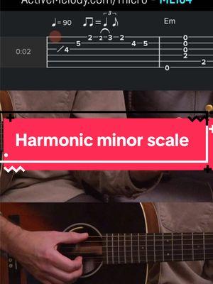 How to use the Harmonic Minor Scale when improvising. 1 note makes all the difference! #guitarlessons #guitartutorial 