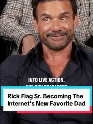 #CreatureCommandos star Frank Grillo reacts to Rick Flag Sr. becoming the internet's new favorite dad. #rottentomatoes #tv #tvshow #tvtok #dc #dceu #hbo #max #frankgrillo #rickflag #comics #meme 