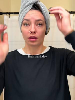 Headed into the weekend with clean hair >>>> #hairwash #hairtok #hairwashday #dyson #dysonairwrap #dysonairwrapcurls #dysonairwraptutorial 