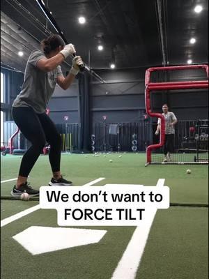 Why we don’t want to FORCE TILT!!  Listen up to 12 year major leaguer Wes Helms as he explains why! 👀🙌🏻📝 #hitting #hittingtips #coaching #batting 