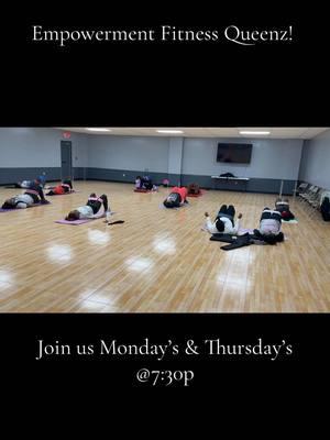 Empowerment Fitness Queenz! 👑 Join us Monday’s & Thursday’s @7:30p #empowermentfitnessqueenz #workoutclass #groupworkout #fyp @Meg #tangiethebodyqueen 