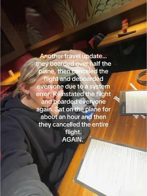 I can’t make this shit up… I have traveled my whole life and NEVER experienced anything like this. Especially from delta airlines..  @delta  you’re really steering this mama away from wanting to travel!!!!! 😡😡😡😡 Oh and then we decide to just get dinner at the airport ( because why not spend another hour here) and I go to order and they are out of WONTONS.. 😭 I might shed a tear or two tonight.  #travel #travelwithkids #travelingwithbabies #toddlertravel #toddlermom #toddlersoftiktok #delta #deltaairlines #airport #travelday #mom #momtok #motherhood #flight #flyingwithababy #flightcancelled 