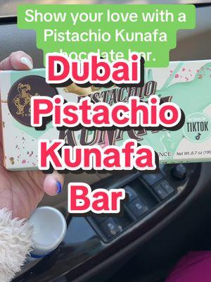 Forget the box of chocolates- get your Valentine the Dubai Pistachio Kunafa Chocolate bar. These are delicious love.  #thedodochocolates #dubaichocolatebar #kunafachocolate #valentinesdaygift #pistachiochocolate #chocolatelover 