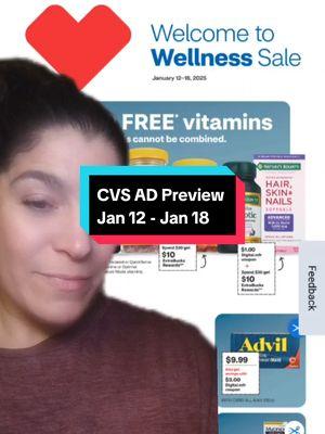 These deals are NOT LIVE until Sunday January 12th! the ad looks pretty promising though!  @windycitycrafts1 @Lauren #cvsdeals #cvspaperlesschallenge #cvs #digitaldeals #coupon #extremecouponing #spiritofsavings 