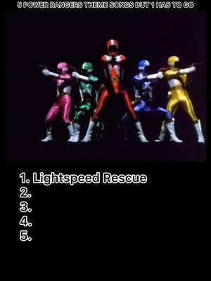 5 POWER RANGERS THEME SONGS BUT 1 HAS TO GO 👀💯 #powerrangers #powerrangerstiktok #ninjastorm #lightspeedrescue #junglefury #90s #2000s #disneyland #tvshow #viral #fypシ #fyp 