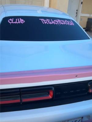 Custom paint job living life like im in a GTA lobby 😍 follow my page @Club Treacherous #carclub #clubtreacherous #dodge #dodgechallenger #challenger #dodgegirl 