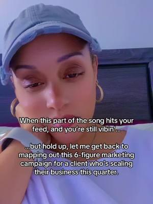 Vibin’ to trending sounds is fun, but you know what’s even better?  Crafting predictable and scalable marketing campaigns that bring in consistent revenue month after month. If you’re an entrepreneur ready to hit your first (or next) 6-figures, the secret is in creating a marketing campaign that works FOR you—selling your services, digital products, or books without all the guesswork. I’m currently helping entrepreneurs build marketing campaigns that are clear, strategic, and designed to trigger emotions that drive sales. Ready to create a 6-figure marketing campaign for your business? 👉 DM me “Campaign” to get started. This quarter is YOUR time to scale! Don’t wait. Let’s make it happen.  #entrepreneur  #marketingcampaign #marketingstrategy #businessgrowth 