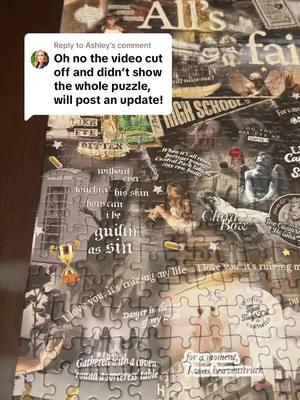 Replying to @Ashley don’t purchase the fakes, @Haus of Moods are the legit puzzles for the swifties! Perfect with no typos. #puzzle #swifttok #swiftie #tiktokshopfinds #TikTokShop #tiktokmademebuyit #TikTokShopJumpstart #TTPD #eras 