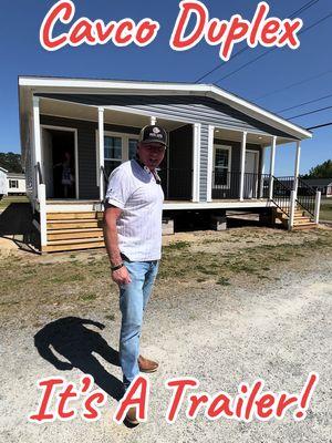 Have you ever seen a #duplex #mobilehome ?  This takes #mobilehomeinvesting to another level!  @cavcohomes hit this one out the park.  Live in one side, rent the other side out. Let the tenant pay your house payment. Our new company will be selling these for around $200k.