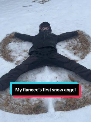 I think she nailed it!! What do y'all think?? ❄️😇 #couples #couplegoals #snowangel #lgbtcouples #lgbtqcouples #mrsandmrs #snowangels #snowday #fyp 