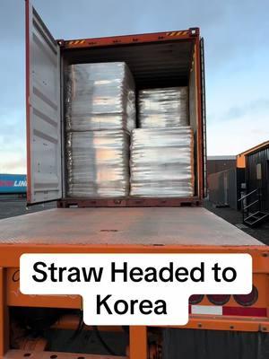 Packaging quality is number 1 when exporting hay overseas 👍 #hay #farming #agriculture #machinery #trucking #cattle #cows #exporting #shipping #korea #boundshay #jessebounds #jesseboundstrucking #forage 