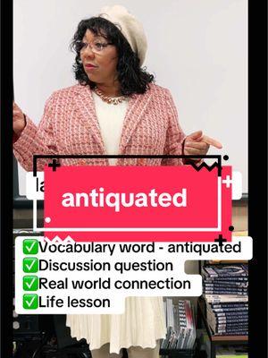 Out with the Old: A Lesson on Empathy and Vocabulary  When a student asked if we’d write about what we did over break, I explained why I wouldn’t ask that—it’s an antiquated and sometimes insensitive practice. This sparked a powerful classroom discussion about empathy, real-world connections, and the importance of understanding others’ experiences. What started as a vocabulary lesson became a life lesson, and I couldn’t be prouder of my students. #grammarlesson  ##VocabularyLesson#Antiquated #newvocabulary  #Insensitive #Empathy #RealWorldConnections #LifeLessons #ClassroomDiscussions #TeachingEmpathy #MiddleSchoolTeacher #EducationalContent #EnglishVocabulary #WordOfTheDay #BuildingConnections #LearnWithMe #CompassionInClass #WordsMatter #LanguageAndLife