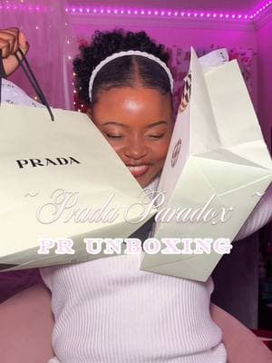 ✨🎀 Blessed beyond measure🥹 not one but 2 gift bag from @Prada🎀✨ The perfumes smells divine! Especially the Virtual flower perfume🌸  Virtual Flower has  • Bergamot • Jasmine • Neroli  • Musk • Ambrette ! She really smells AMAZING ! The Paradox EDP • Pear, Tangerine and Bergamot • Orange Blossom • Neroli, Neroli Essence • Jasmine Sambac • Bourbon Vanilla  • Amber • White Musk • Benzoin ! she also smells AMAZING, it’s giving grown woman !  Just a friendly reminder don’t stop posting! Your time will come🥹🙏🏽💖 #prada #PradaBeauty #PradaTheCream #Pradabalm #GiftedByPrada #perfume #PradaParadoxe 