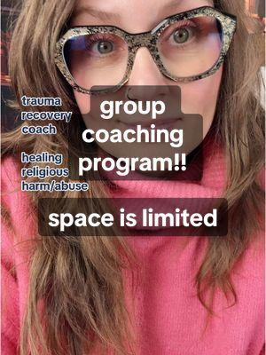 Let’s take our life back and step into our beautiful badass empowered selves operating in our true authenticity!!! Space is limited. Save your spot in this transformative 6-wk group coaching program now!!!  Shlink in shbio 😉 #healingreligioustrauma #exvangelical #groupcoaching #religiousharm #HealingJourney 