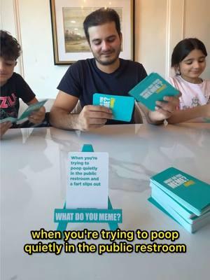 Our silly family loves a good laugh! What Do You Meme Family Edition unleashes your wit as you pair caption cards with the best meme to win a round! This newly refreshed version has even more memes and cards to play with! Now available at Walmart, Target and Amazon. Link in BIO! #whatdoyoumemefamily @Relatable 