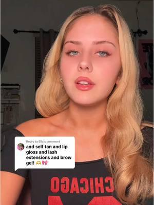 Replying to @Ella  ik i don’t have to explain myself but HERE U GO. (also my fake tan is gone now so i look paler) #fyp #makeup #response #funny #foryou #grwm #rhode #haileybieber #makeuptutorial #MakeupRoutine #viral #fy 