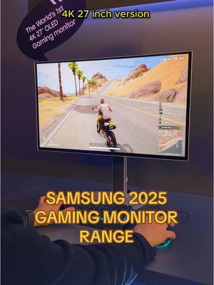 Samsung is releasing a 27-inch version of its fantastic OLED G8 and glasses-free 3D Odyssey gaming monitor   @Samsungau #Sponsored #CES2025 #AIForAll #Samsung #SamsungOdyssey #OLEDG8 #OdysseyGamingMonitor #OLED #Monitor #Tech #EmbraceYourGame   *Available models may vary by country. *Xbox Game Pass Ultimate subscription and compatible controller required. Fees apply. *A lenticular lens is a special type of lens that directs different images to each eye, allowing you to see 3D visuals without needing special glasses.