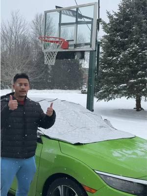 Windshield Snow Ice Cover Winter Frost Cover for Car. #windshieldsnowcover #snowcovered #snowday #snowstorm #foryoupage 