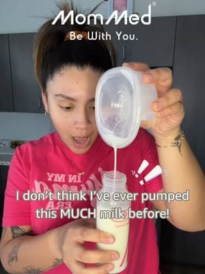 I don't think l've ever gotten this much from a morning pump 😍 Breast Pump: MomMed S21 #milksupply #mommed #mommeds21 #review #breastfeeding #momessentials #breastpump #milksupplybooster #momhacks #newmom #newmomtips #review