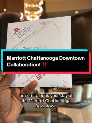 We’re teaming up with Marriott Chattanooga Downtown to add a little extra luxury to your stay! If you’re in town, book a stay and experience amazing hospitality plus, you just might get a taste of our 60% dark chocolate bar! #marriottchattanooga #placestostaychattanooga #chattanooga #cocoaasante