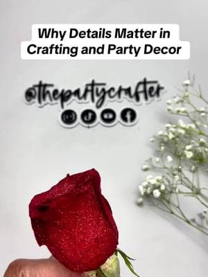 Too many crafters skip over the little details and wonder why their designs don’t stand out. The truth? It’s the smallest details that set your work apart. Focus on clean finishes, intentional touches, and quality craftsmanship to create something unforgettable. #CraftingTips #PartyDecor #HandmadeDetails #DIYCrafts #SmallBusiness