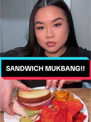 🤣🤣🤣 SANDWICH MUKBANG!! @GMAC♒️ can you not… I’m trying to diet 😩 #sandwich #mukbang #mukbangeatingshow #foodtiktok #funnyvideos #yummy #yummyfood #sogood #fyp #sandwichmukbang 