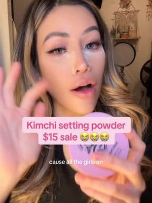 Kimchi setting powder is back in stock AND ON SALE!! 🏃‍♀️🏃‍♀️🏃‍♀️💨💨 @KimChi Chic Beauty  #kimchichicbeauty #kimchisettingpowder #settingpowder #settingpowders #bestsettingpowder #tiktokshopdeals #tiktokshopfind #tiktokshoplastchance 