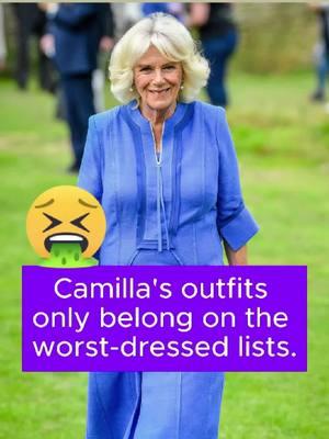 Camilla's outfits only belong on the worst-dressed lists. #celebrity #fyp #Camilla #Diana #AngelinaJolie #HaileyBieber #KimKardashian #britishroyalfamily