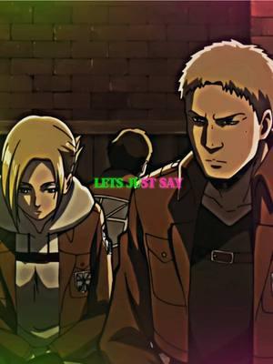 Reiner is obviously Galinda #aot #aotseason4 #reinerbraun #annieleonhart 