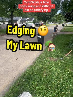 Sharp edges, clean vibes 🌱✨ Edging the lawn, picking up debris, and leaf-blowing the curb for that fresh, polished look 💪🍂 #LawnCareGoals #EdgingPerfection #CurbAppeal #LandscapingLife #LawnMaintenance #YardWork #GrassCare #LeafBlowing #OutdoorCleaning #HomeImprovement