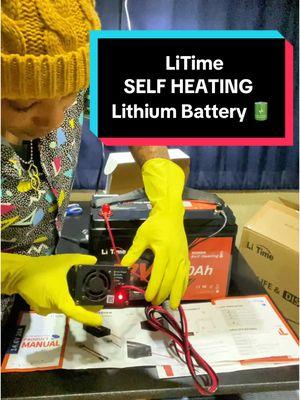 Lithium batteries in low temperatures 😱⁉️ @LiTime #PowerWithLiTime #LiFePO4 #LithiumBattery ##LithiumBatteries#solar #offgrid 