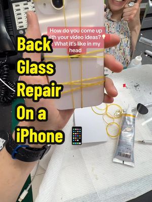 Fixing the back glass of this iPhone with precision and care 🔧📱 Ever wonder what it’s like coming up with video ideas? It’s all in the details! Watch as I repair and bring this phone back to life 🛠️✨ #iPhoneRepair #BackGlassFix #TechRepair #SatisfyingRepair #PhoneFixing #JacobRossTech #BehindTheScenes #RepairLife #TechTalk #iPhoneRestoration 