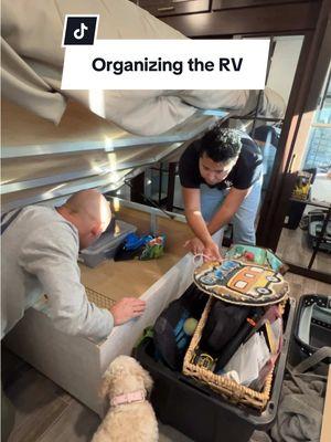 The organization continues in the new rv … ✨ #rvlife #rvorganization #fulltimerv #fulltimervliving #rvlifestyle #organization #organizewithme 