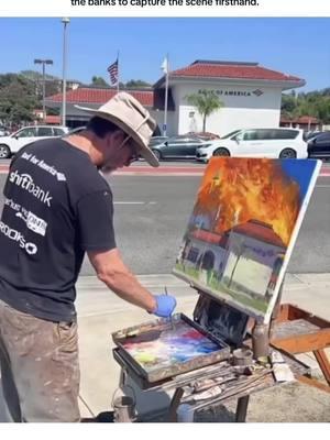 Alex Schaefer, a Los Angeles artist, is known for his striking paintings of banks in flames. Using the "plein air" technique, he paints outdoors directly across from these buildings, often attracting onlookers and even law enforcement. Schaefer's work carries a strong message, symbolizing economic inequality and public frustration with large financial institutions. His burning bank scenes spark conversations about capitalism's impact, with viewers interpreting his art as both a critique and a unique form of protest. #AlexSchaeferArt #BurningBanks #PleinAirProtest #ArtAsActivism #EconomicInequality #CapitalismCritique #FieryArt #BanksOnFire #ProtestThroughArt #VisualProtest #AntiCapitalismArt #ArtAndActivism #PaintingProtest #EconomicJustice #ArtistsForChange #SocialCommentaryArt #RebelArt #ArtWithAMessage #PowerOfArt #ChallengingCapitalism #ArtForJustice #SymbolicArt #VisualResistance #ArtAsRevolution #ArtAndInequality #SparkingConversations #ActivistArt #ProtestPaintings #ArtForThePeople #CapitalismOnFire #CaliforniaFires #WildfireCrisis #CAFireUpdates #CaliforniaStrong #WildfireRelief #ClimateActionNow #FireSafeCalifornia #WildfireRecovery #HelpCalifornia #ProtectCalifornia #FirefighterSupport #CaliforniaResilience #WildfirePreparedness #RebuildCalifornia #SaveOurForests #CrisisInCalifornia #CaliforniaEmergency #ClimateCrisis #WildfireSeason #CAWildfires #StaySafeCalifornia #FireReliefFund #CaliforniaCrisisResponse #WildfireDisaster #CaliforniaNeedsHelp #FirefighterHeroes #WildfireUpdates #CaliforniaFirefighters #SupportCalifornia #ProtectOurCommunities #FireSeason #CAFireRelief #ForestRestoration #EmergencyResponse #FirelineHeroes #ClimateJustice #SmokeAwareness #AirQualityMatters #PreparedNotScared #ForestProtection #RebuildingTogether #CaliforniaRecovery #FightClimateChange #StopWildfires #ReadyCalifornia #FireSafetyTips #RisingFromAshes #WildfireHelp #CaliforniaReliefEfforts #NaturalDisasterAid #FireSurvivors #CommunitySupport #GlobalWarmingEffects #DisasterPreparedness #ResilientCalifornia #ProtectWildlife #HumanitarianRelief #CaliforniaDisasterRelief #WildfireAwareness #DisasterReliefEfforts #WildfireImpact #TogetherForCalifornia #RecoveryAndRelief #CaliforniaStruggles #EmergencyPreparedness #SupportFirefighters #StaySafeFromFires #MitigateWildfires #CaliforniaEnvironment #FireResponse #WildfireActionPlan #DefendOurForests #EmergencyReliefNow #WildfireSupport #ProtectOurPlanet #StopTheFires #CaliforniaDisasterResponse #AshAndSmoke #FightingForCalifornia #SafeFromFires #RebuildAndRecover #PostFireRecovery #CaliforniaFireHelp #ProtectOurHomes #CommunityRecovery #HealingCalifornia #ClimateSolutions #GreenRecovery #FireSafeHomes #CaliforniaHope #SaveOurEnvironment #NaturalDisasterRecovery #WildfireDamage #CaliforniaInNeed #ProtectOurLands #CaliforniaAid #ClimateCrisisResponse #FirefighterAid #ReforestationEfforts #UnitedForCalifornia