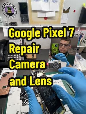 Replacing the camera and lens on a Google Pixel 7 📱✨ Step-by-step guide to restore your phone’s photo-taking capabilities. Watch how to install a new camera lens, tempered glass, and lens protector with precision 🛠️ #GooglePixel7 #CameraReplacement #LensRepair #PhoneFixing #PixelRepair #TechRepair #SatisfyingRepair #JacobRossTech #PhoneRestoration #mobilerepairtips 