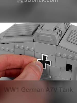 buildind a #lego A7V #tank #jdbrick #ww1 #legohistory 