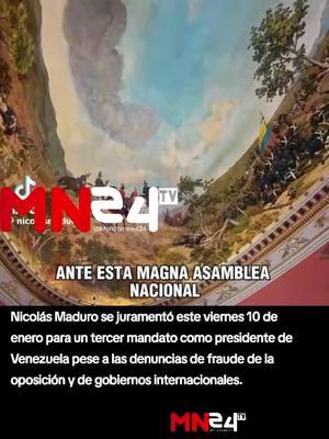 "Digan lo que quieran, hagan lo que quieran, pero esta toma de posesión no la pudieron impedir": el desafiante discurso de Maduro tras asumir su  tercer .#venezuela #mn24 #EnVideo #esnoticia 